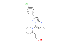 2-(1-(2-(4-氯苯基)-5-甲基吡唑并[1,5-a]嘧啶-7-基)哌啶-2-基)乙醇,≥95%